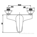 Hardware de misturador de torneiras de banheira de montagem de parede